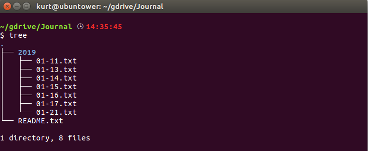 Journaling on the Command Line