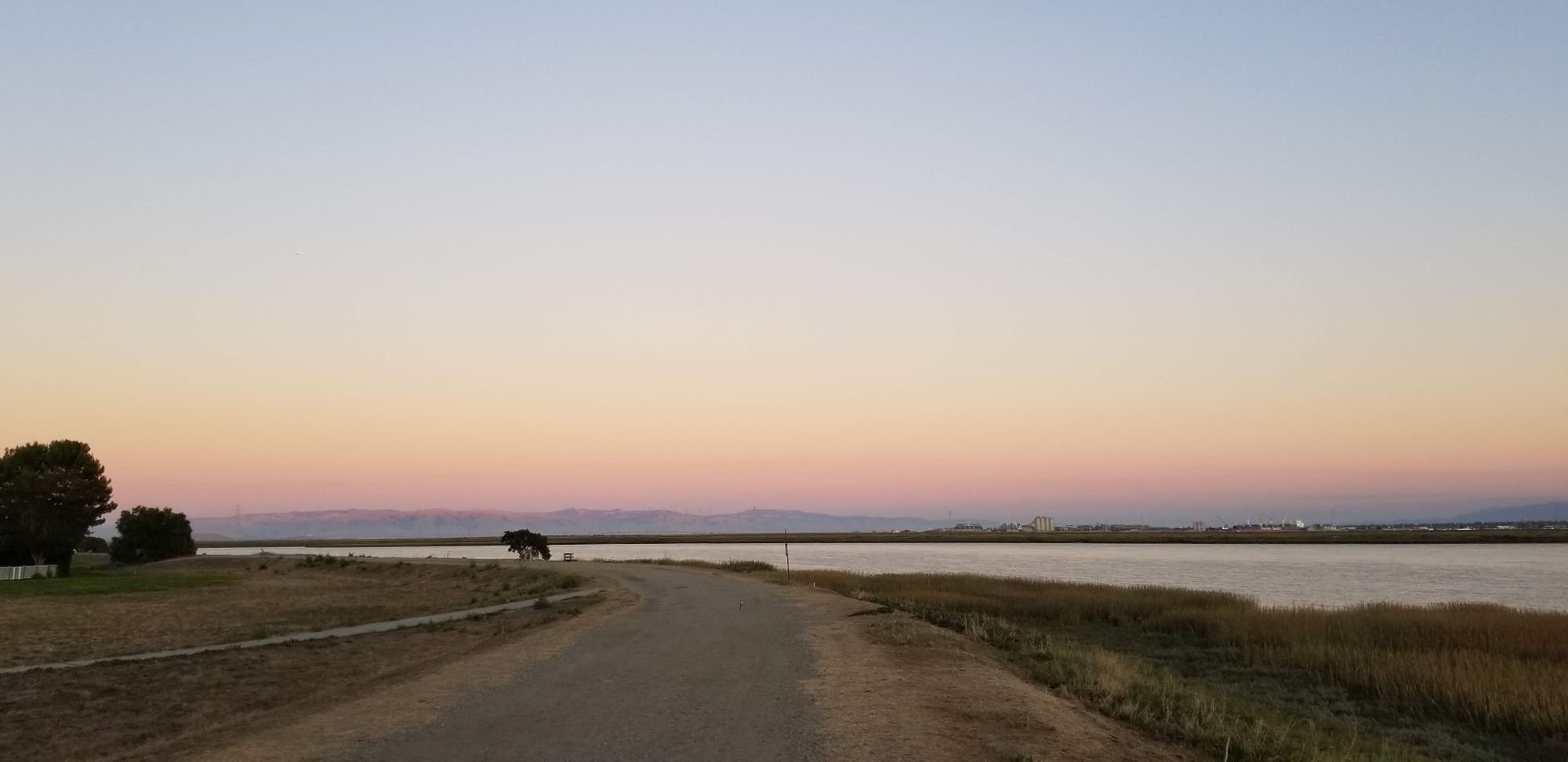 Sunset over the bay